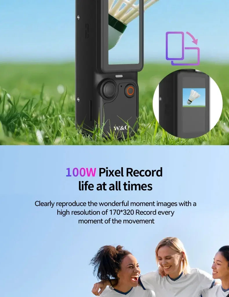 4K Pocket Action Camera with 3-Axis Gimbal
