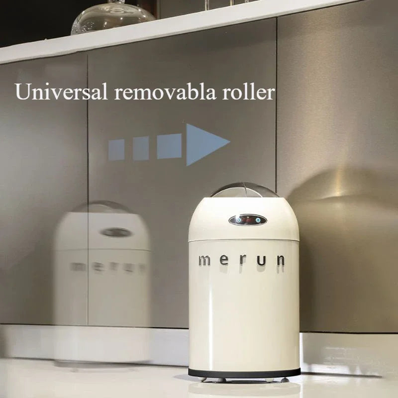 Smart Trash Can Stainless Steel Automatic Sensor Litter Bins Kitchen Bedroom Trash Cans Living Room Garbage Can Toilet Rubbish