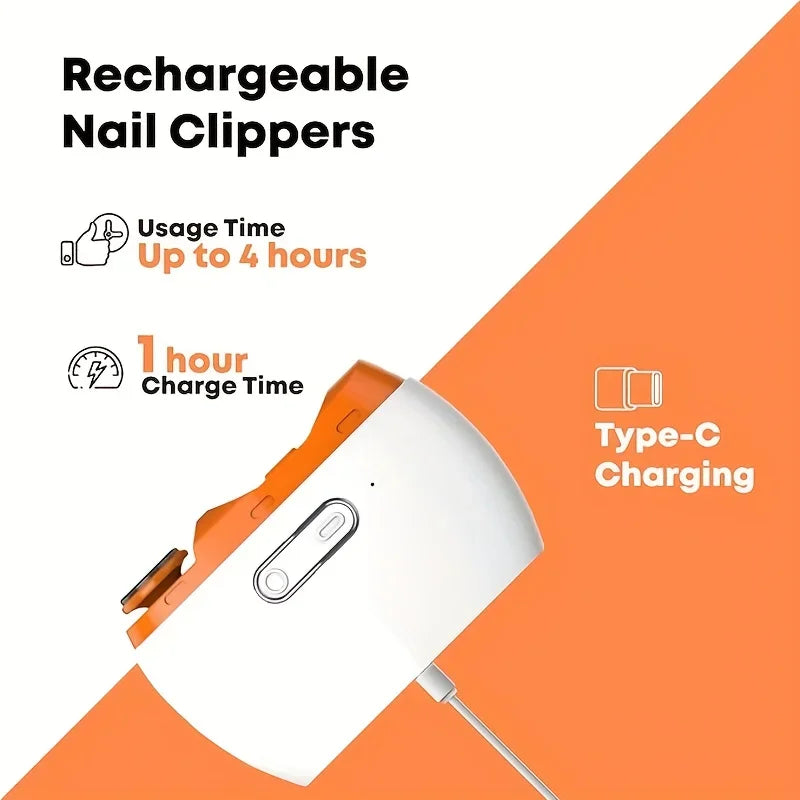 Smart Electric Nail Trimmer Automatic Polished Armor Trim Nail Clipper Smart Home Suitable for Children Nail Trimming