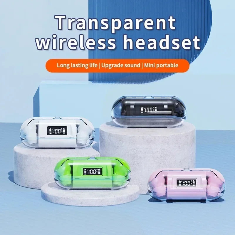 TWS Wireless TWS Bluetooth Earphone with LED Display Touch Noise Canceling Earbuds Sports Music Game Headset Waterproof