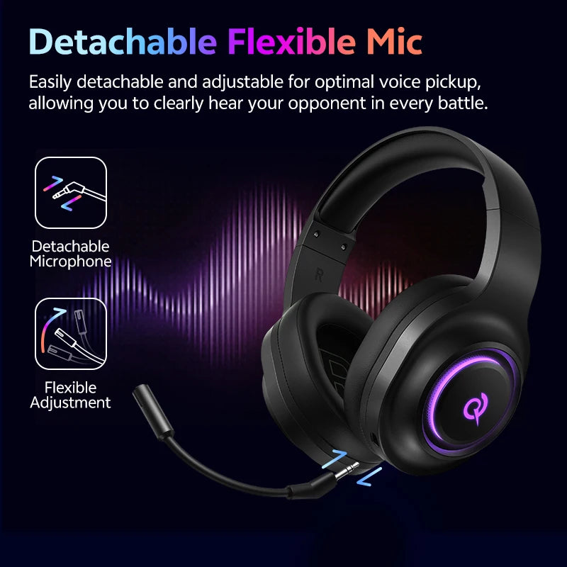QCY V200 Wireless Gaming Headphones – 7.1 Surround