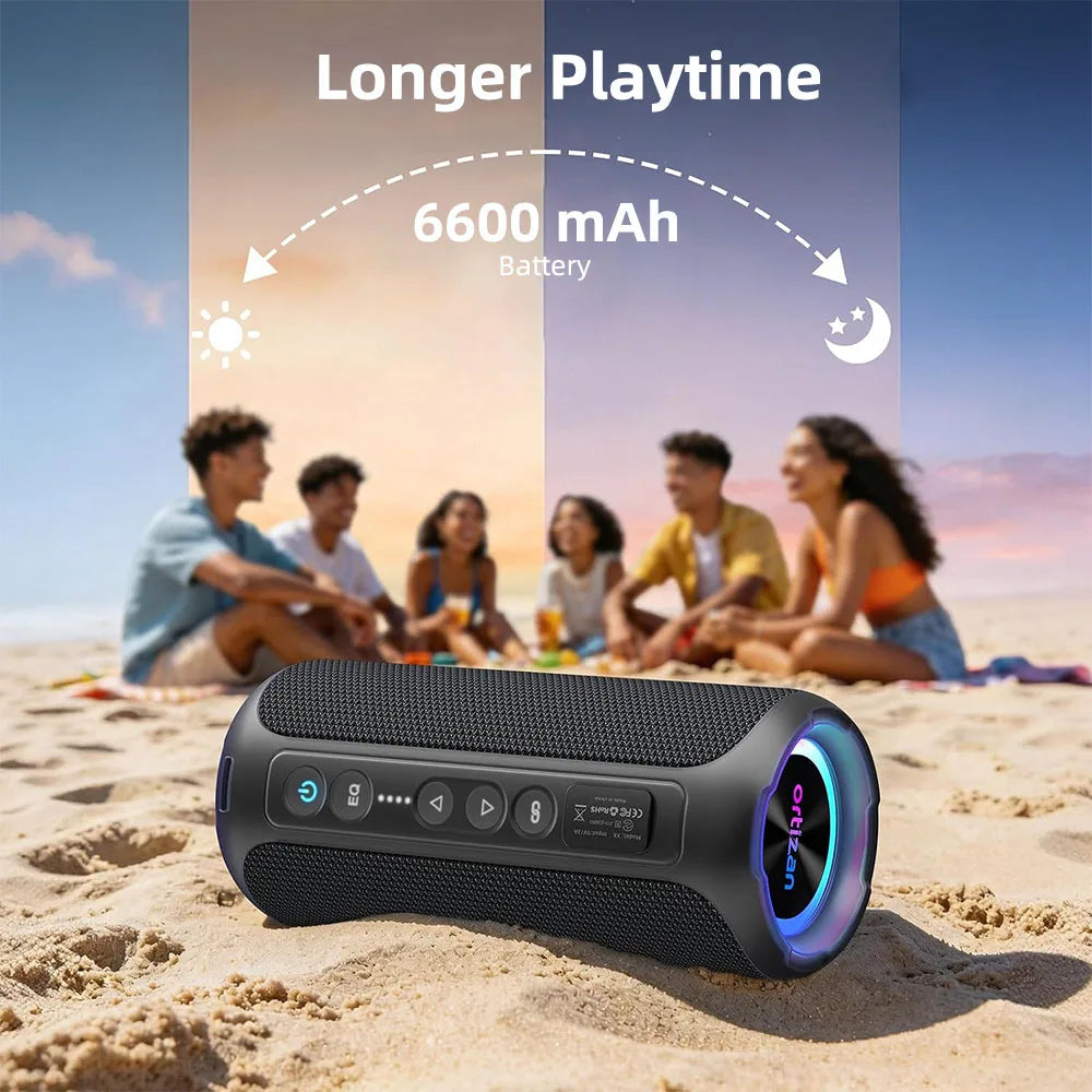 Ortizan 40W Outdoor Bluetooth Speaker – IPX7 Waterproof