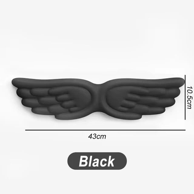 Angel Wings Shaped Keyboard Mouse Wrist Rest Wing Memory Foam Anti-slip Silicone Ergonomic Wrist Guard Table Mat Mouse Pad Set