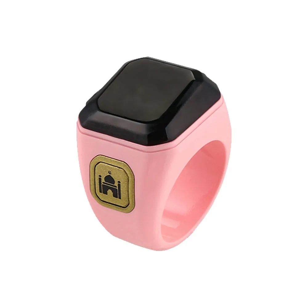 Qibla Smart Tasbih Ring – Waterproof, Prayer Time Vibration