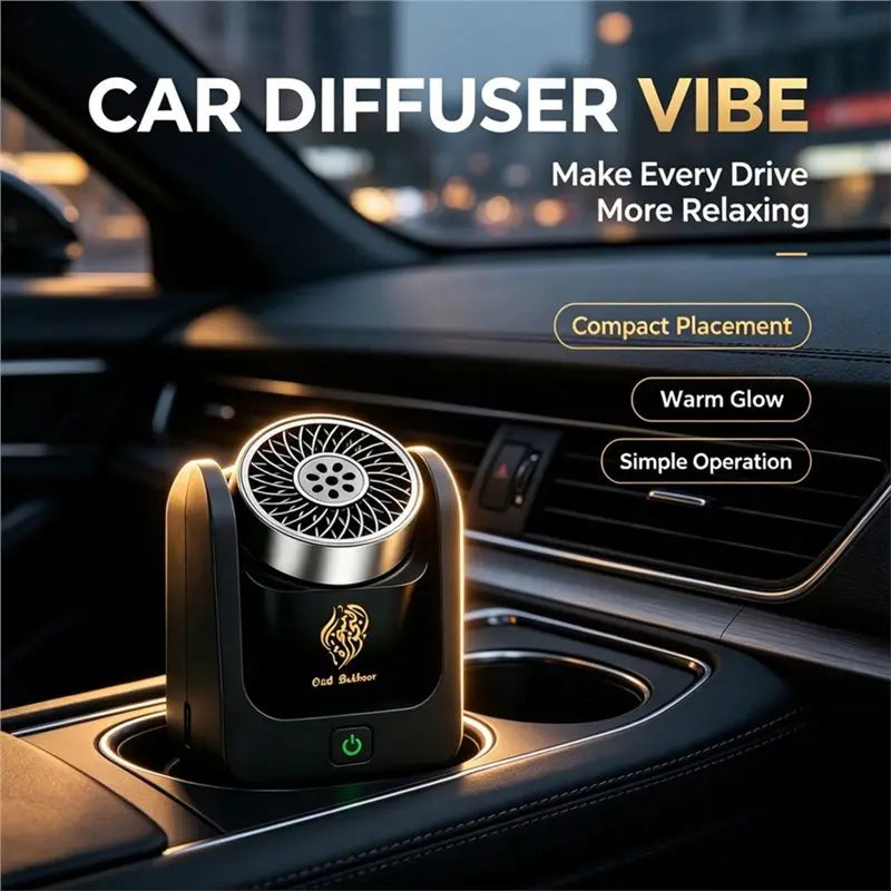 A25F Rotating Electric Bakhoor Burner for Car & Home