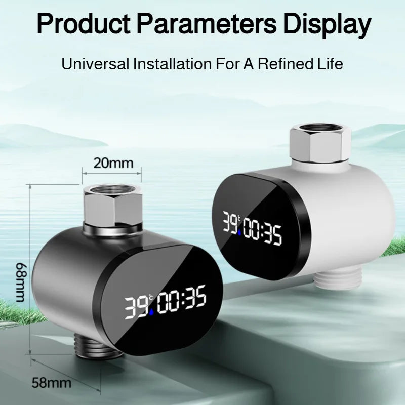 Smart Shower Head With Temperature Display Bath Thermometer Real Time Monitor Safe Anti Scald Water Saving Shower Accessories