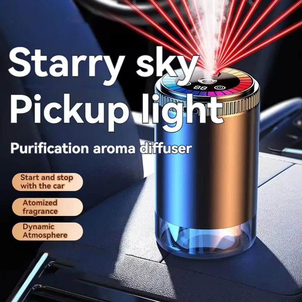 Smart Car Air Freshener with Starry Light