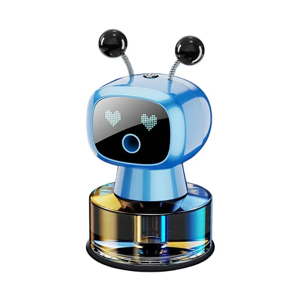 Smart Car Air Freshener AI Rechargeable Car Aroma Diffuser Smart eyes 4 Levels of Adjustable Intelligent Car Diffuser Gift