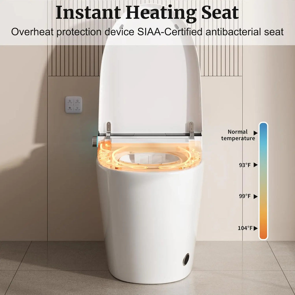Smart Toilet with Heated Seat & Auto Flush