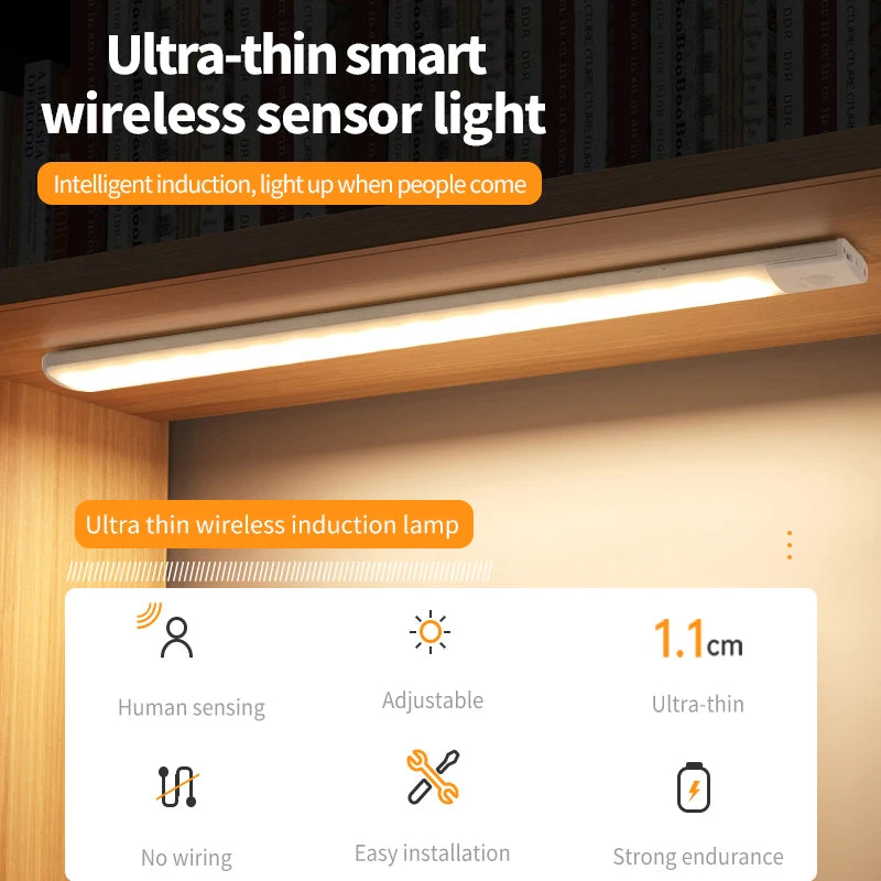3-Color Motion Sensor Cabinet Light – 10 to 50cm
