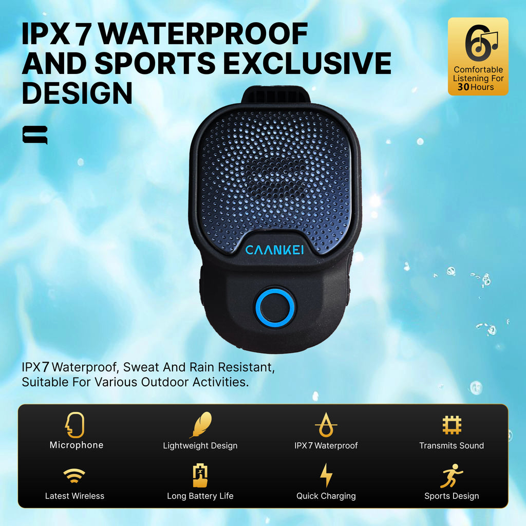 Wearable Clip-On Bluetooth Speaker – IPX7