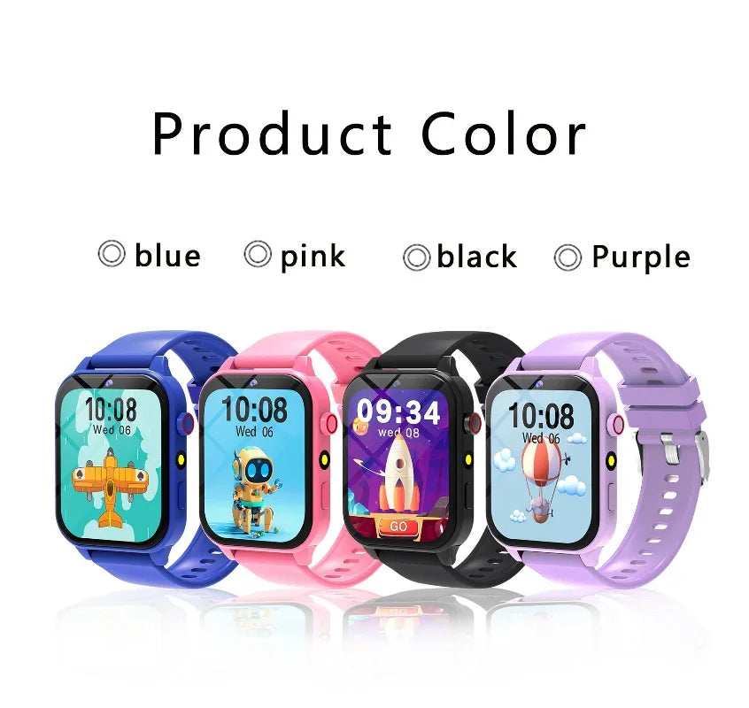 Smartwatch Children's Games Watch 1.83 Inch Display Screen Sleep Monitor Camera Alarm Clock Kids Bracelet for Boys Girls Gifts
