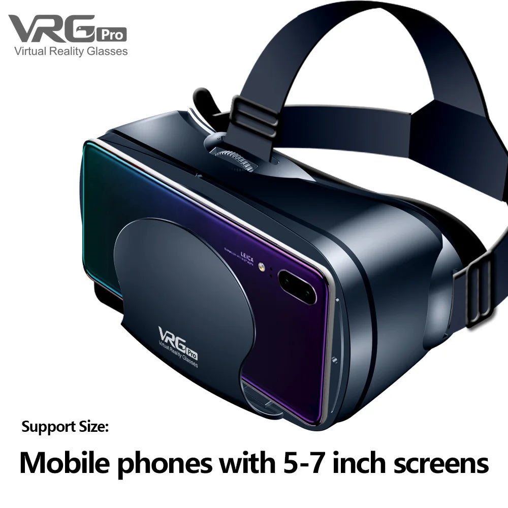 3D VR Headset for Phones – Headphone & Remote Bundles
