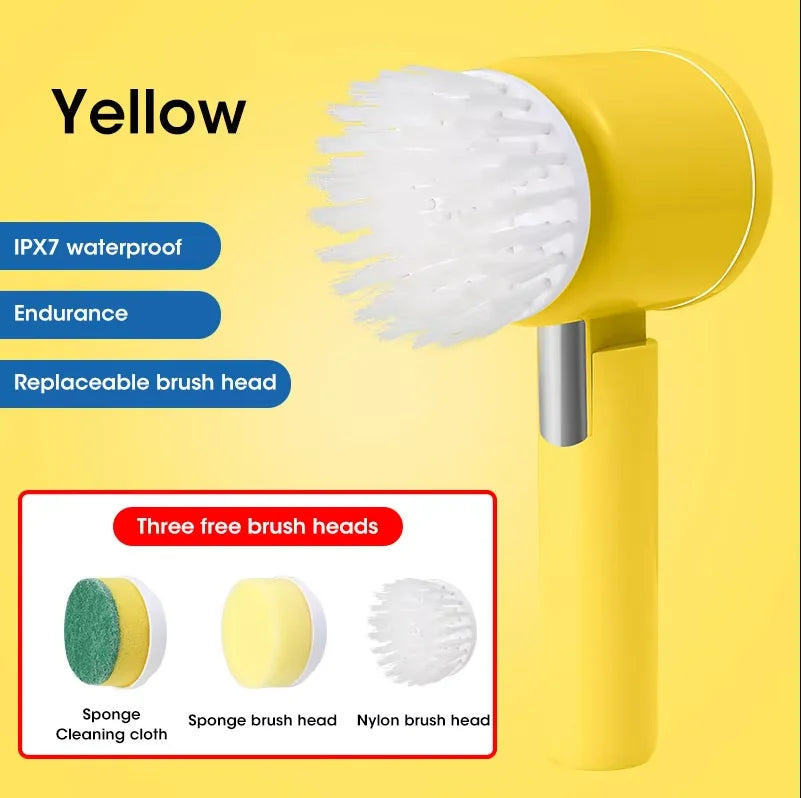 5-in-1 Electric Spin Scrubber for Bathroom