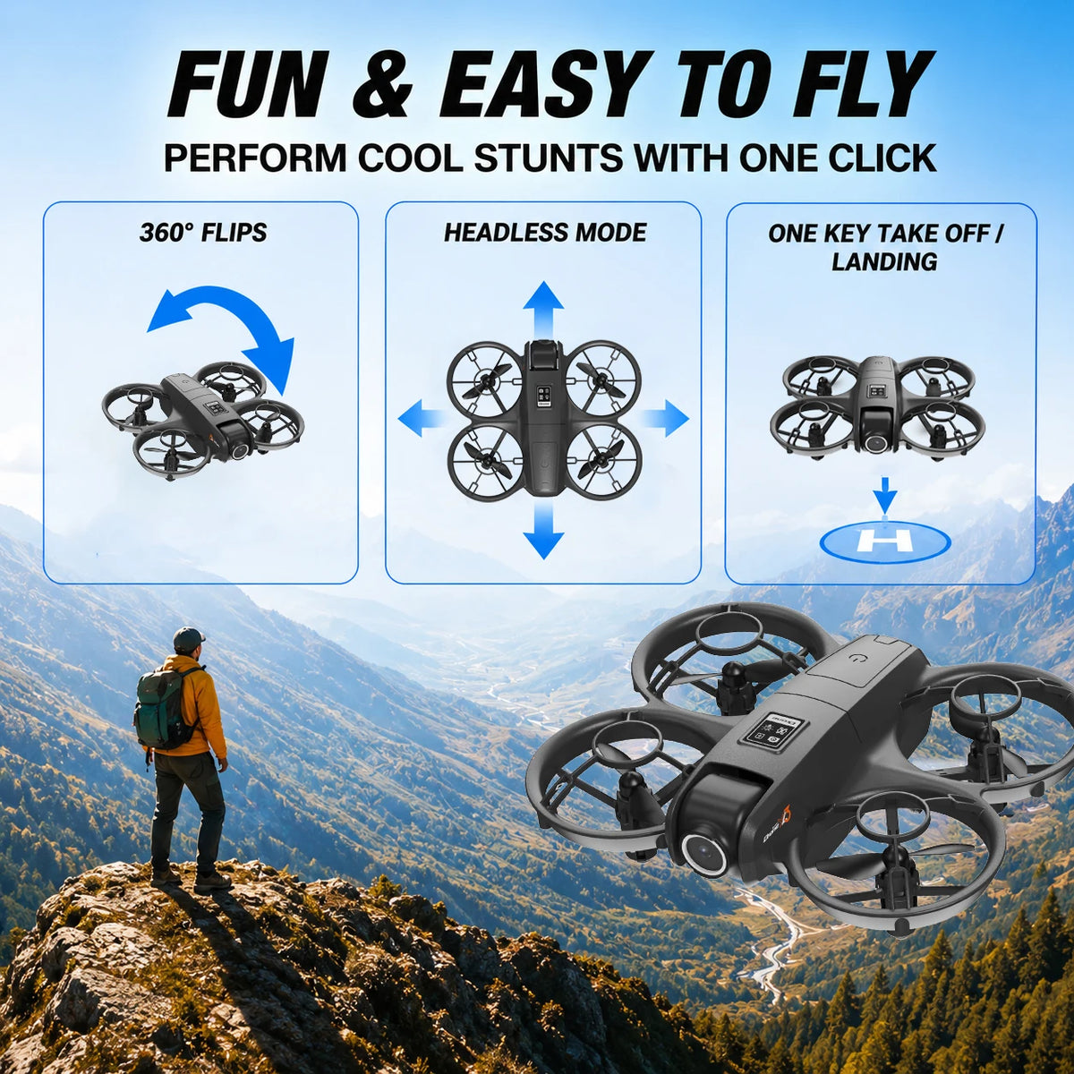 LY3 Drone with Dual Camera & 50X Zoom