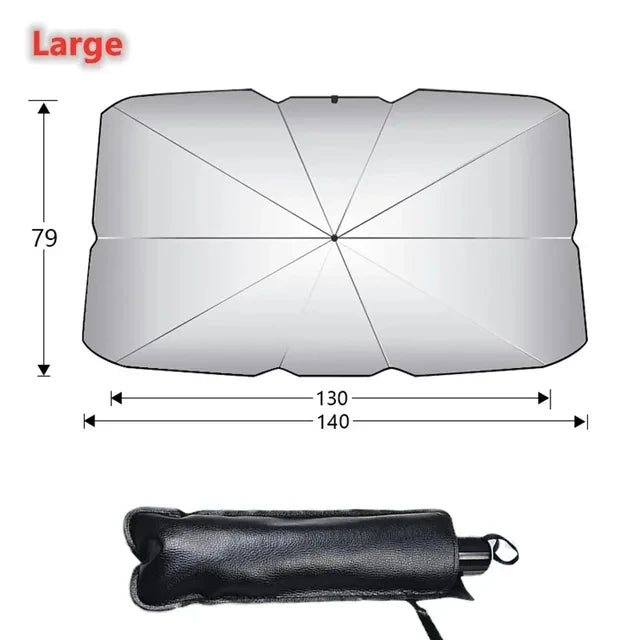 Foldable Car Windshield Sun Shade Umbrella