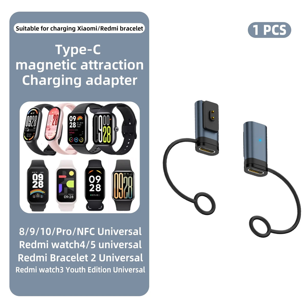 Type-C Charging Adapter for Xiaomi Band & Redmi Watch