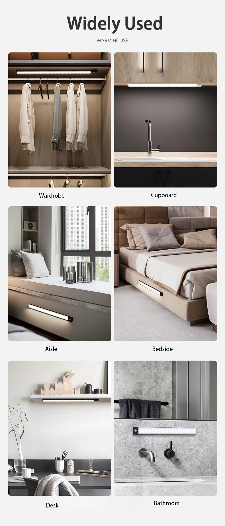 Motion Sensor LED Cabinet Light – Ultra Thin