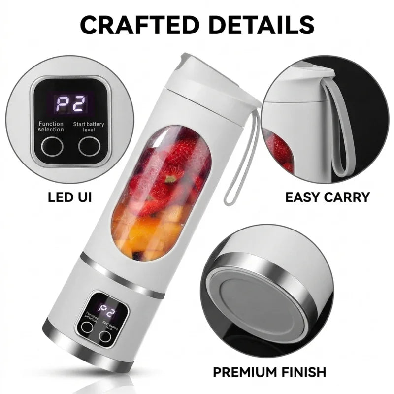 Mini Blender with Digital Display – 12 Blades
