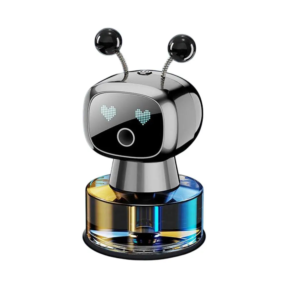 Smart Car Air Freshener AI Rechargeable Car Aroma Diffuser Smart eyes 4 Levels of Adjustable Intelligent Car Diffuser Gift