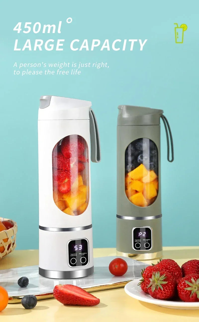 Portable Blender 450ml – 8 Blades
