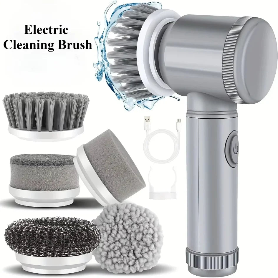5-in-1 Electric Spin Scrubber for Bathroom
