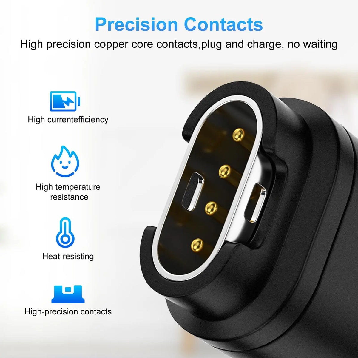 Type C to 4pin Charger Adapter Connector for Garmin Fenix 7/6/5/6X/5X/ Venu 2 Plus Watch Charging Converter