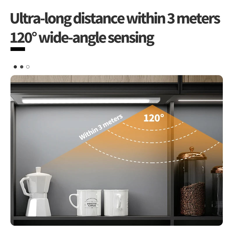 3-Color Motion Sensor Cabinet Light – 10 to 50cm