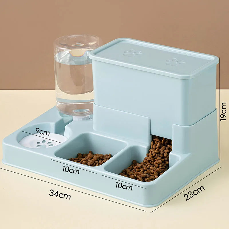 2-in-1 Automatic Pet Feeder & Water Fountain