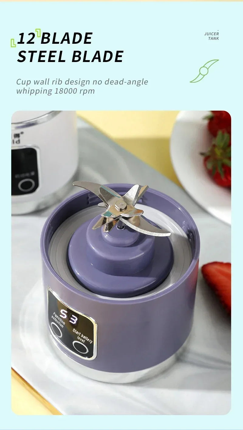 Portable Blender 450ml – 8 Blades