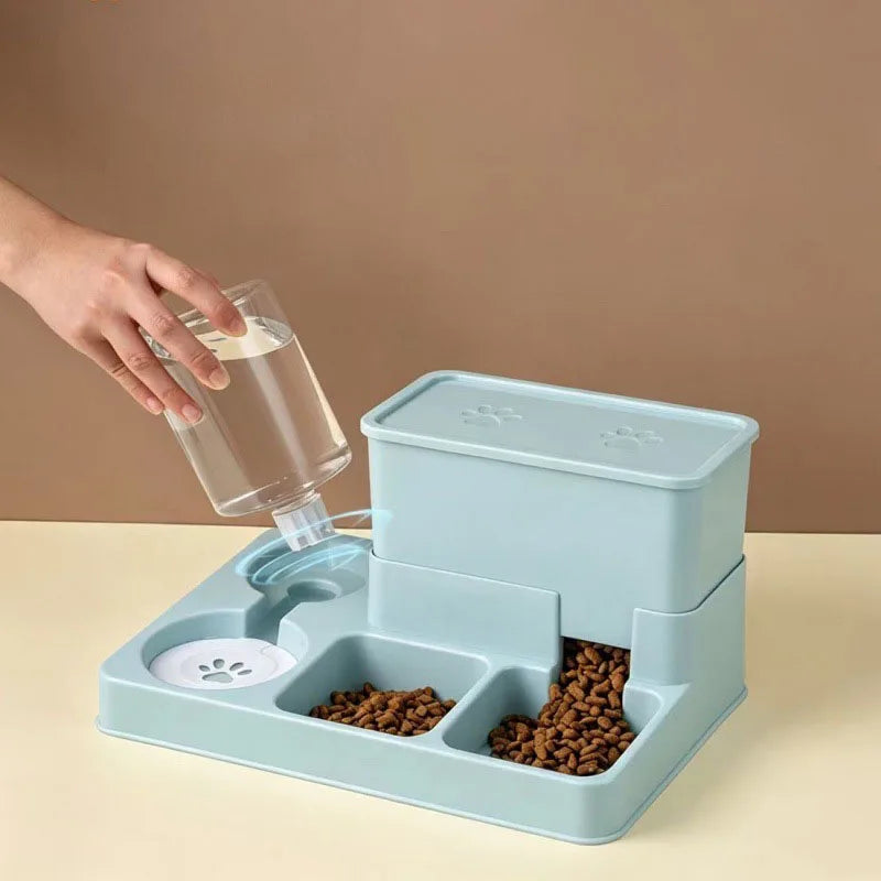 2-in-1 Automatic Pet Feeder & Water Fountain