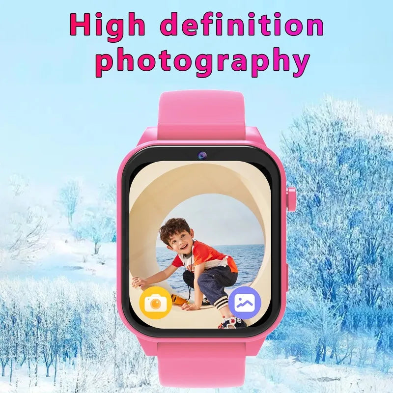 Smartwatch Children's Games Watch 1.83 Inch Display Screen Sleep Monitor Camera Alarm Clock Kids Bracelet for Boys Girls Gifts