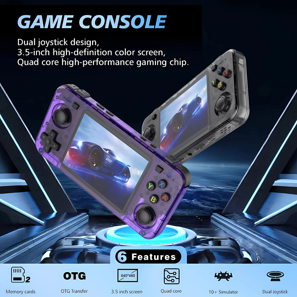 R36H Retro Handheld Game Console – 3.5" IPS