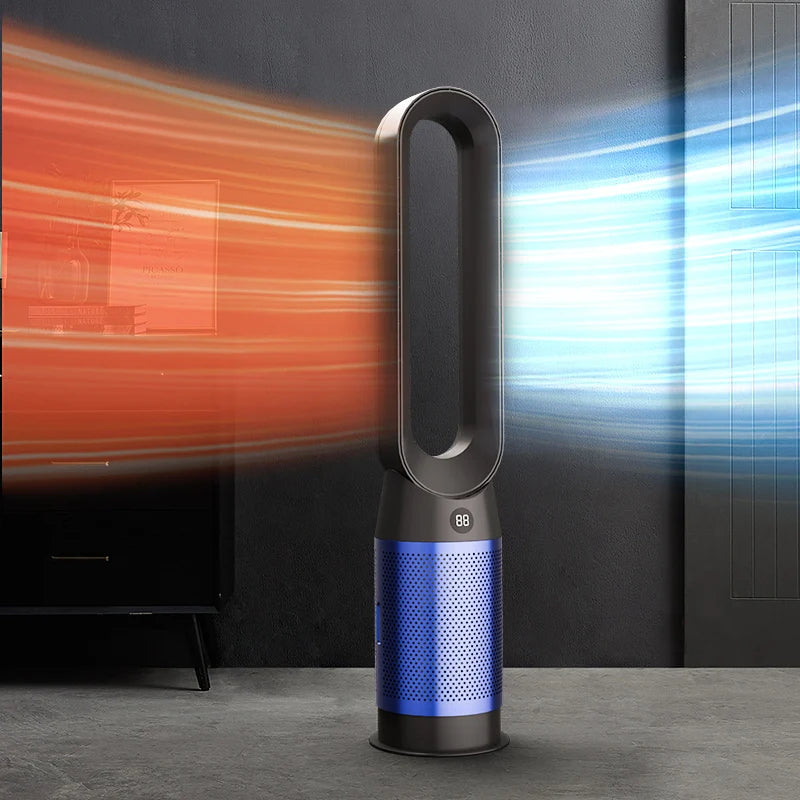 3-in-1 Bladeless Tower Fan: Cooler, Heater & Purifier