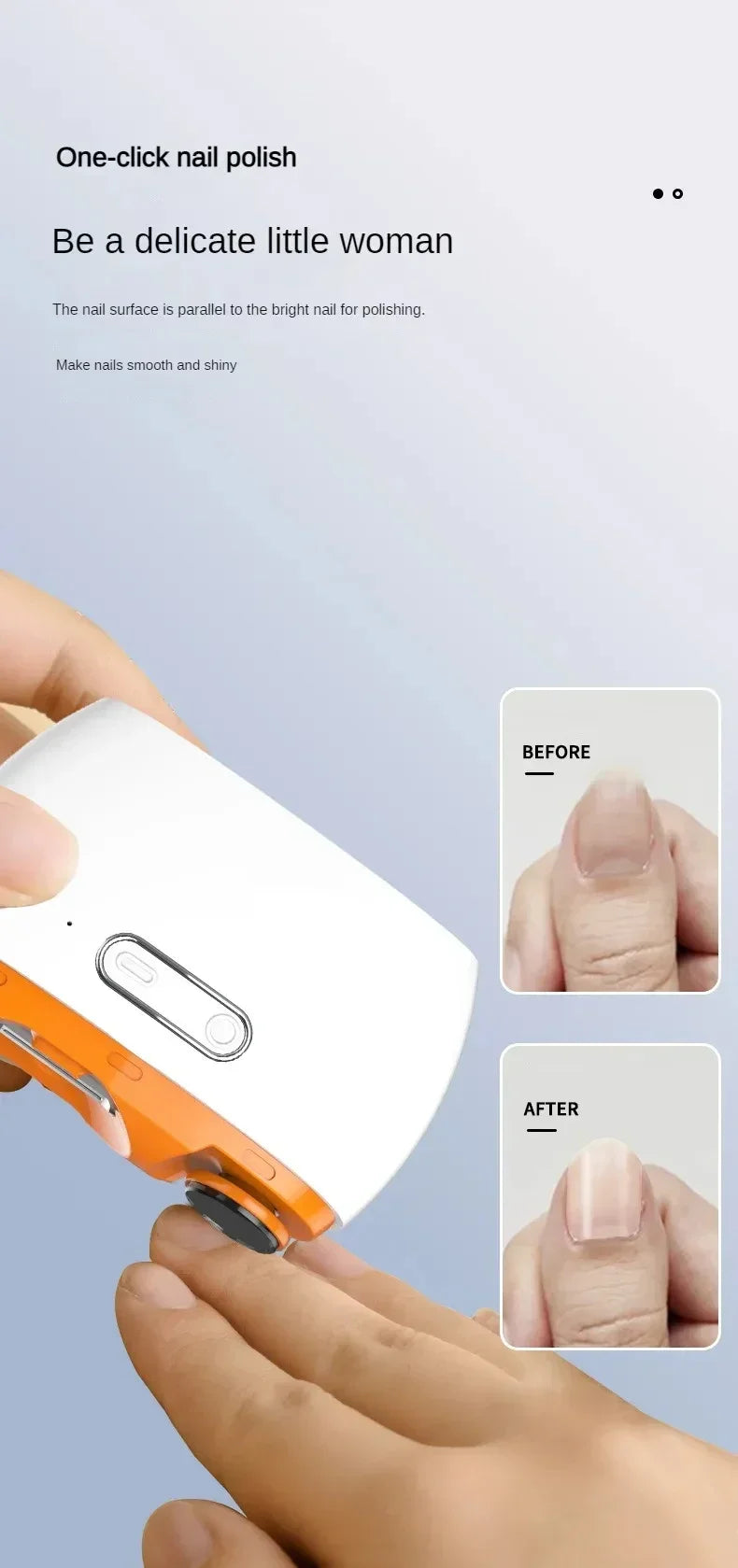 Smart Electric Nail Trimmer Automatic Polished Armor Trim Nail Clipper Smart Home Suitable for Children Nail Trimming