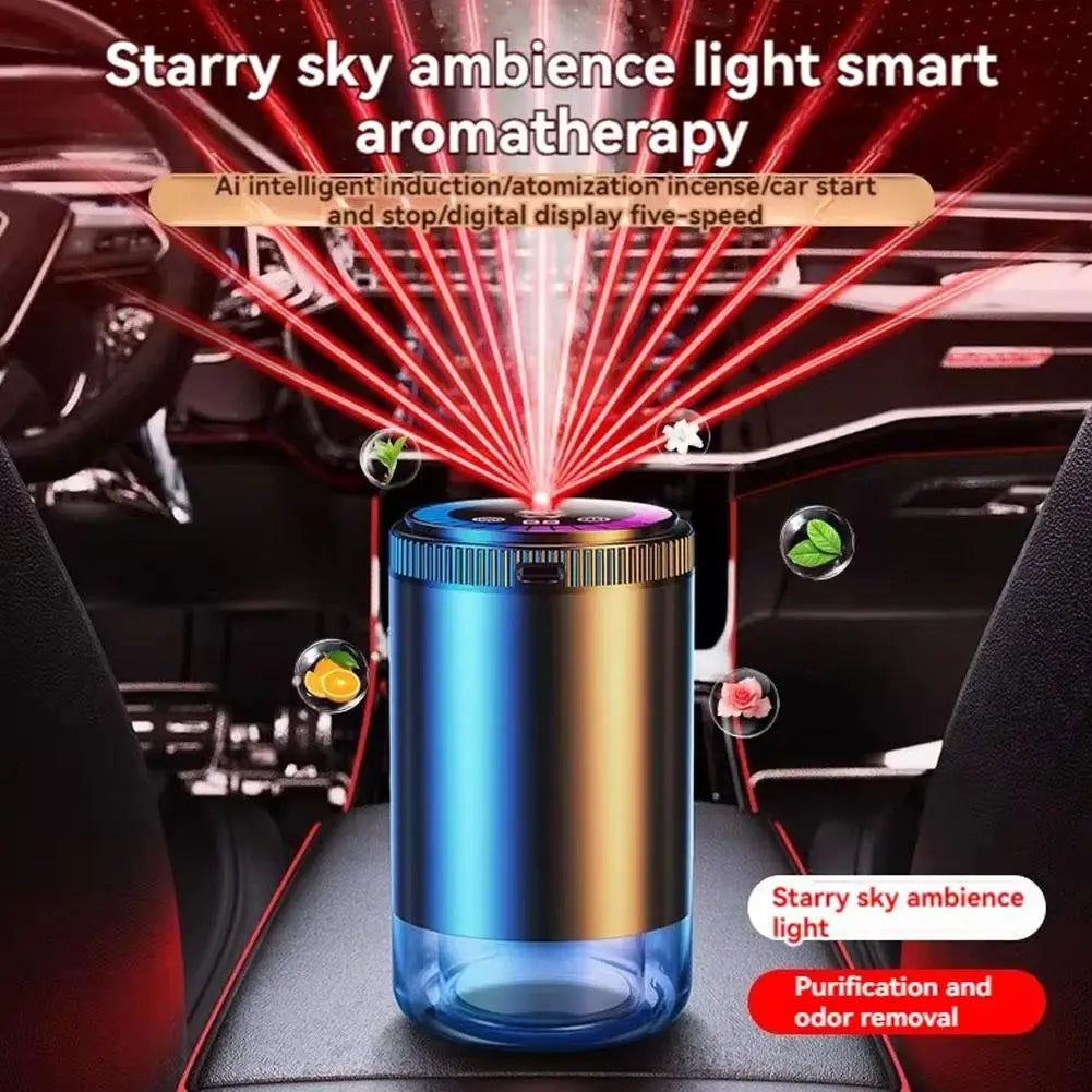 Smart Car Air Freshener with Starry Light