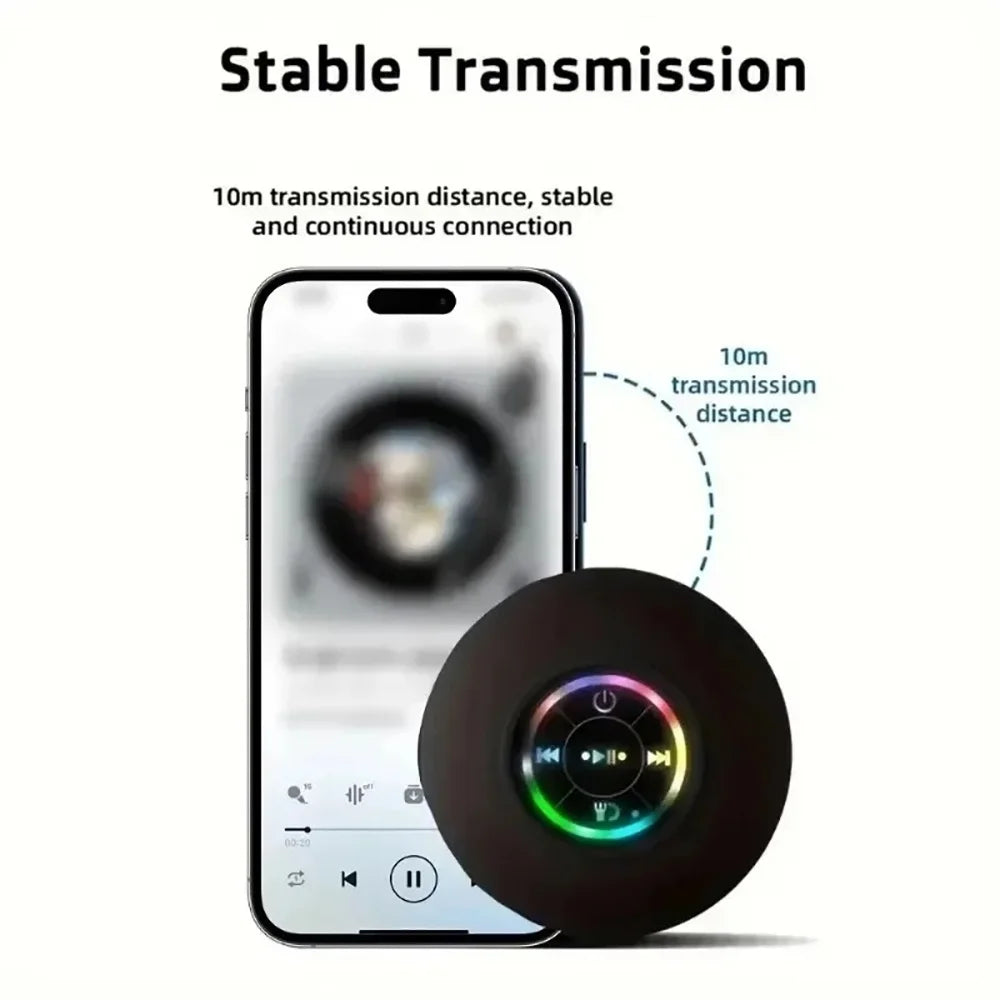 Mini Suction Cup Bluetooth Speaker – IPX4 Waterproof