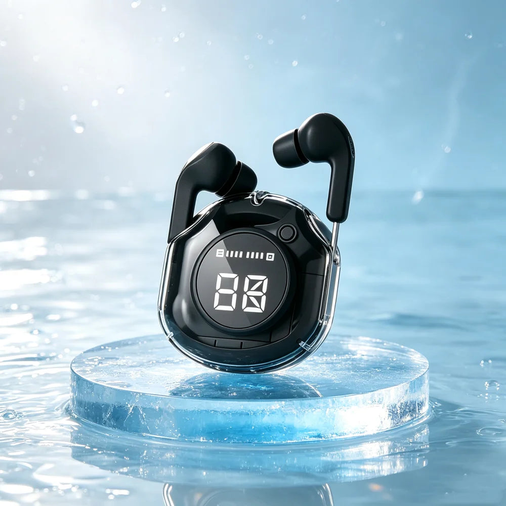 Wireless Mini Earbuds LED Power Digital Display TWS Headset Stereo Sound Bluetooth-compatible 5.3 For All Smartphones