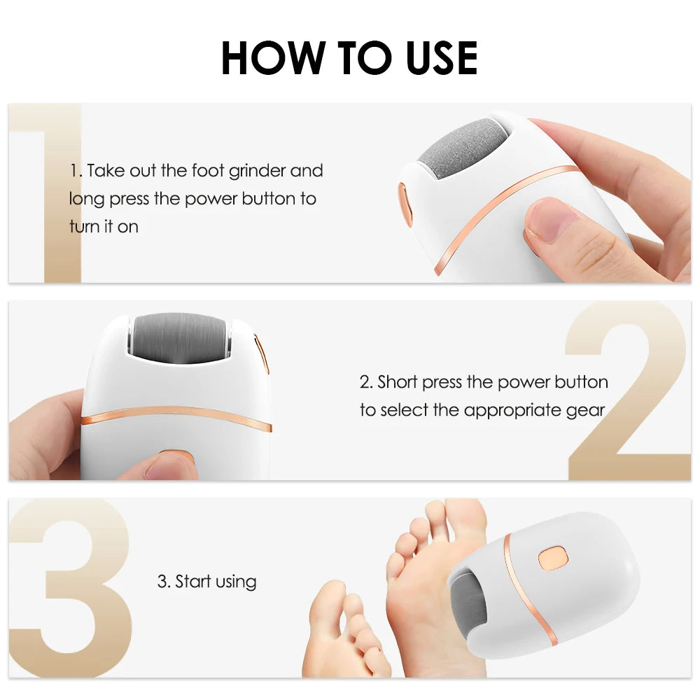 Electric Foot Callus Remover – USB Rechargeable