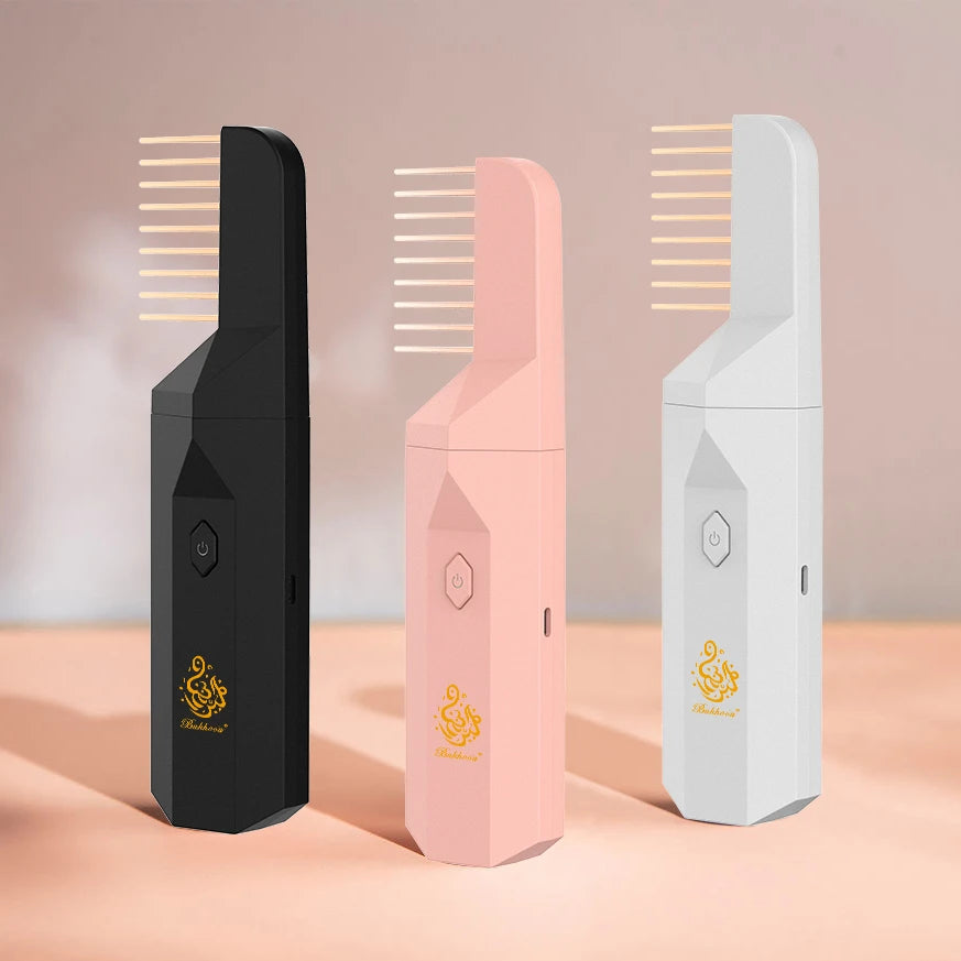 Electric Bakhoor Burner with Hair Comb Set