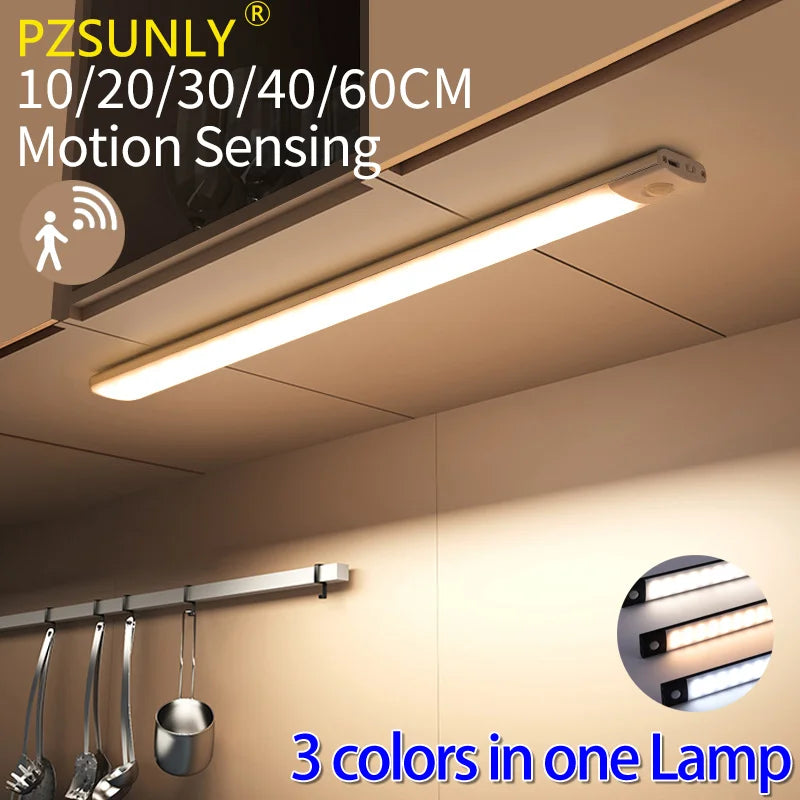 3-Color Motion Sensor Cabinet Light – 10 to 50cm