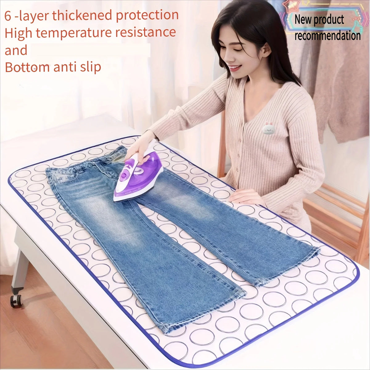 Foldable Heat-Resistant Ironing Mat – 40x70cm
