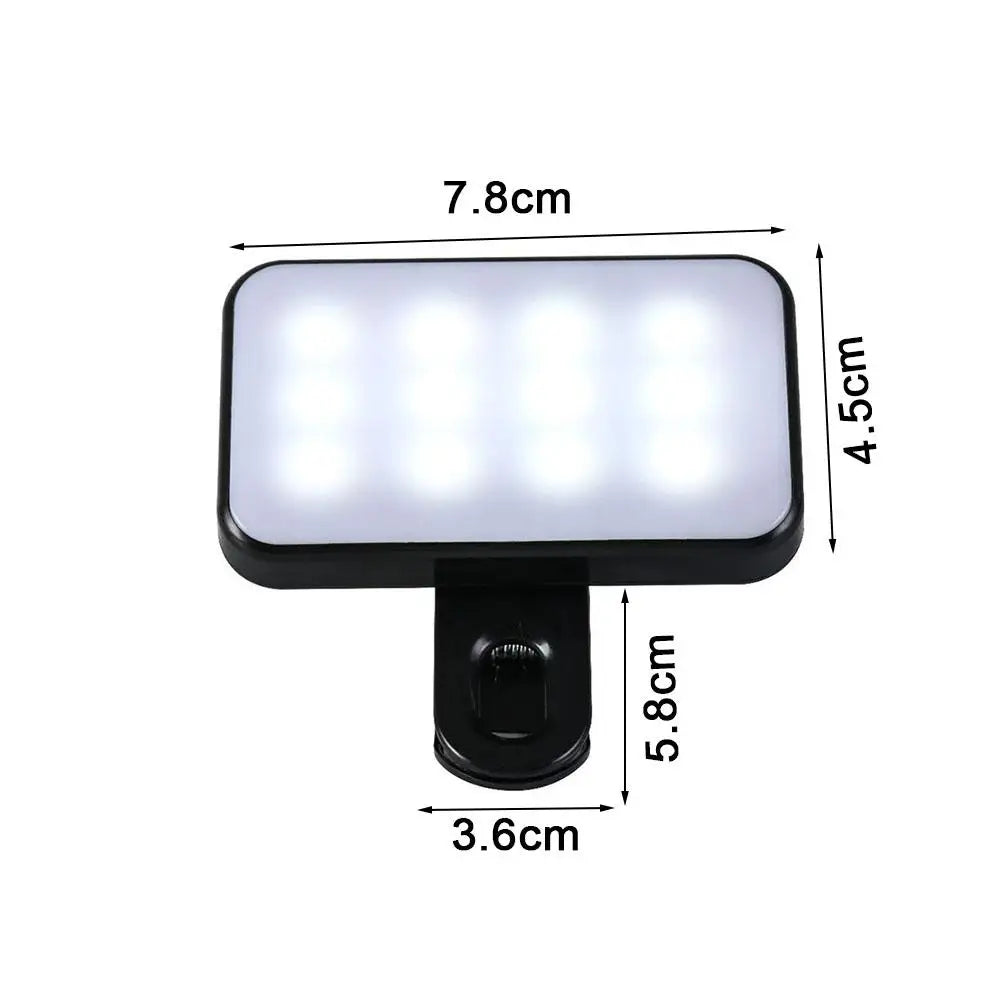 Clip-On LED Selfie Light for Phone & Laptop