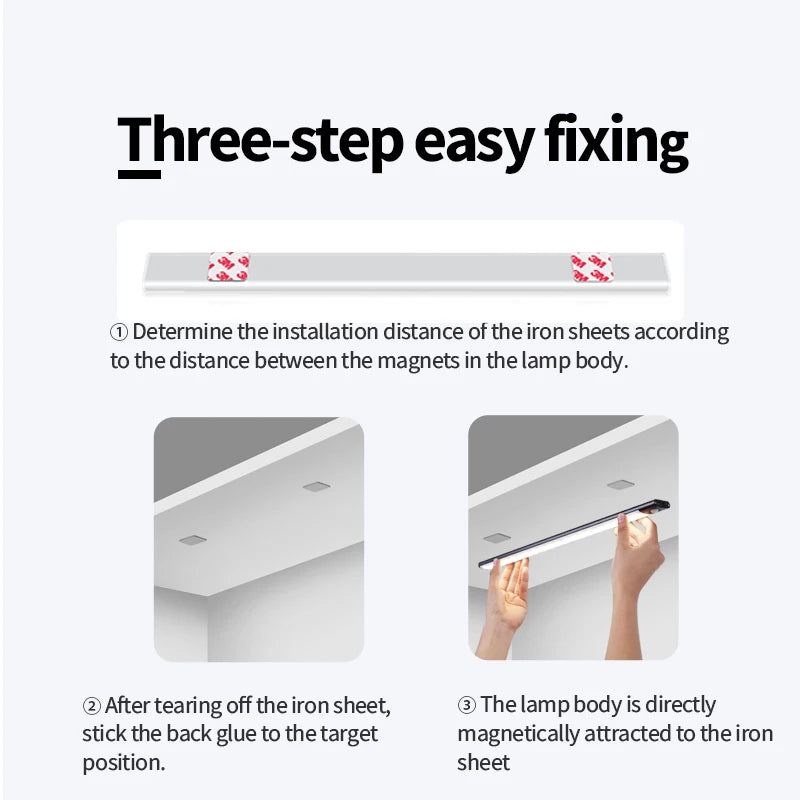 3-Color Motion Sensor Cabinet Light – 10 to 50cm