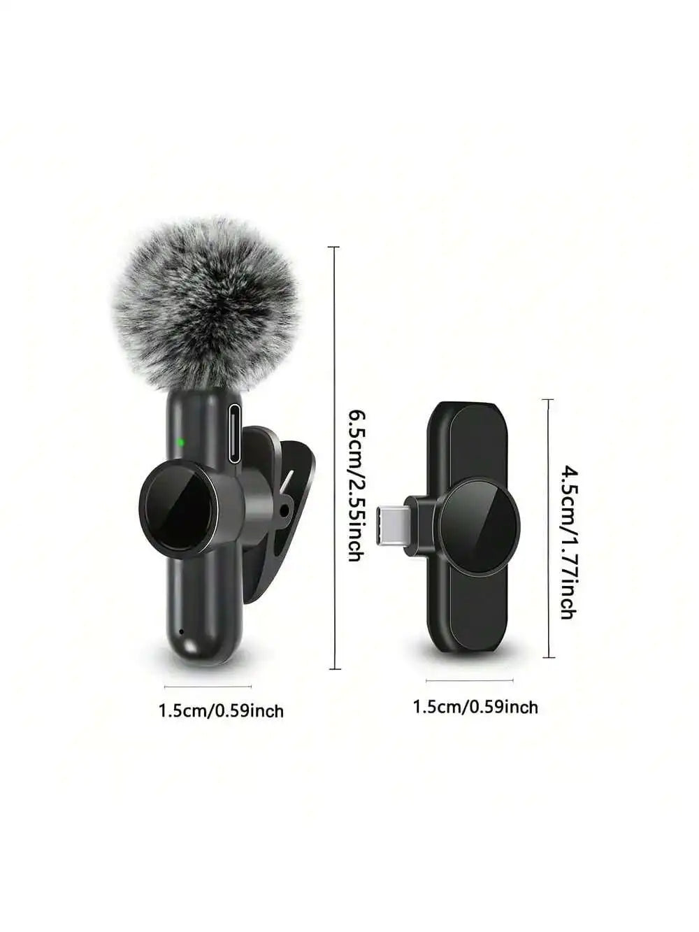 Wireless Lavalier Microphone for Phone (Type-C / iPhone)