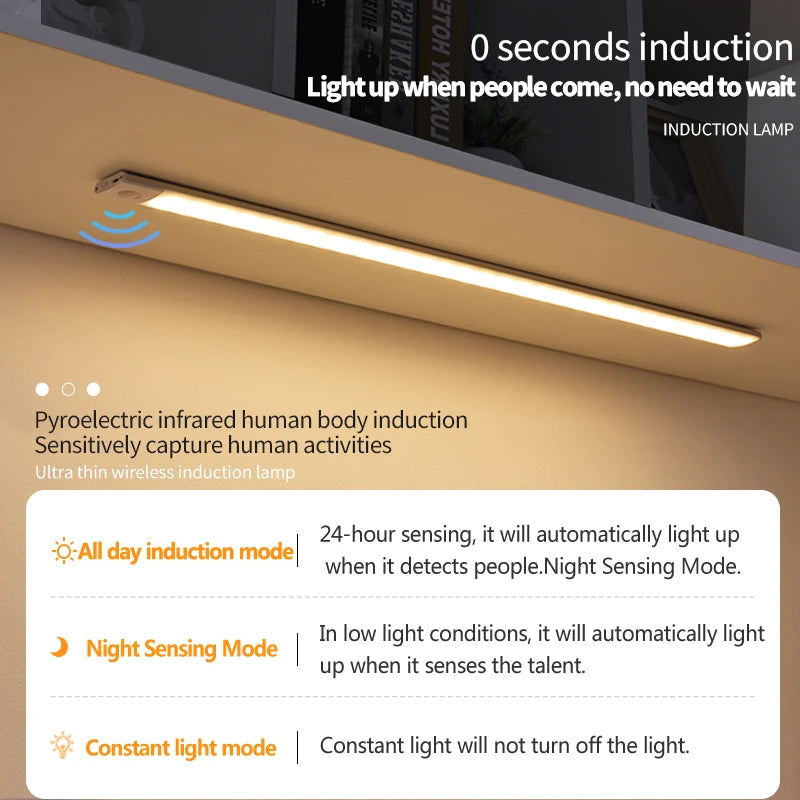 3-Color Motion Sensor Cabinet Light – 10 to 50cm