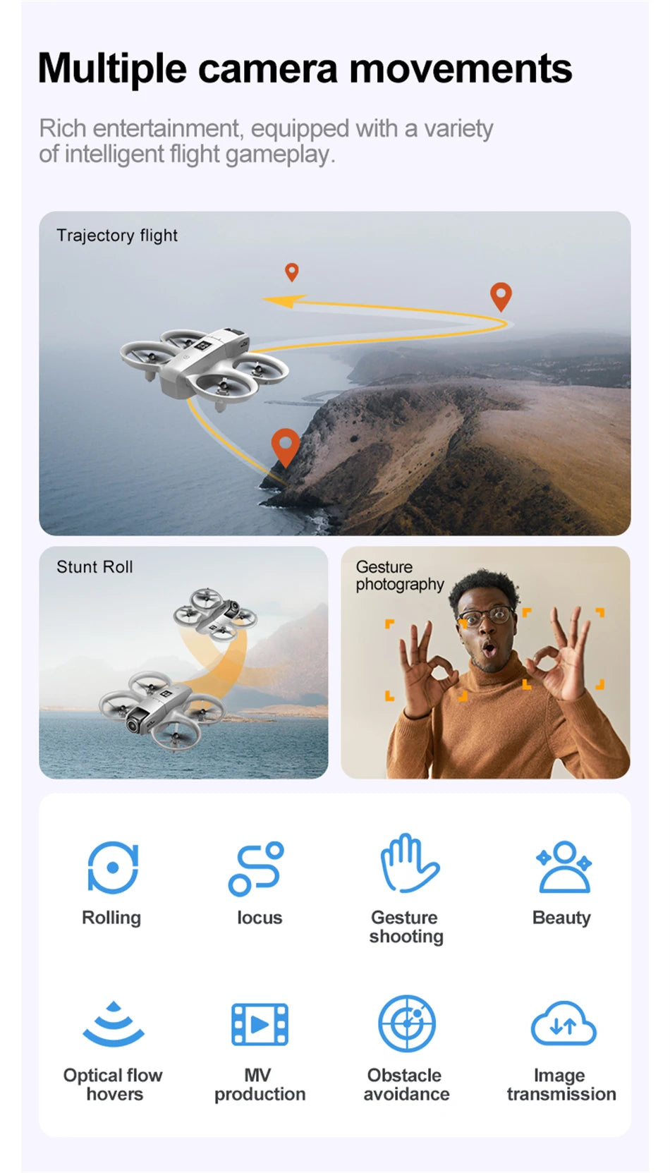 GT3 Mini Drone with 8K Dual Camera