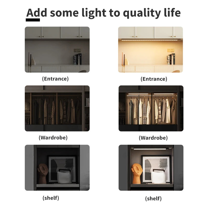 3-Color Motion Sensor Cabinet Light – 10 to 50cm