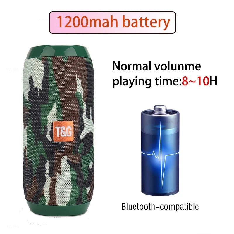 Portable Wireless Bluetooth Speaker with FM Radio