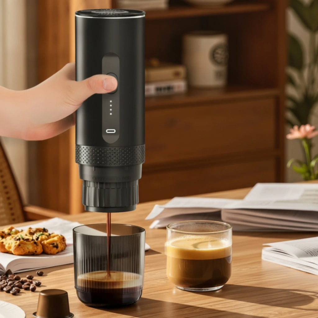 Portable Self-Heating Espresso Maker – 20 Bar